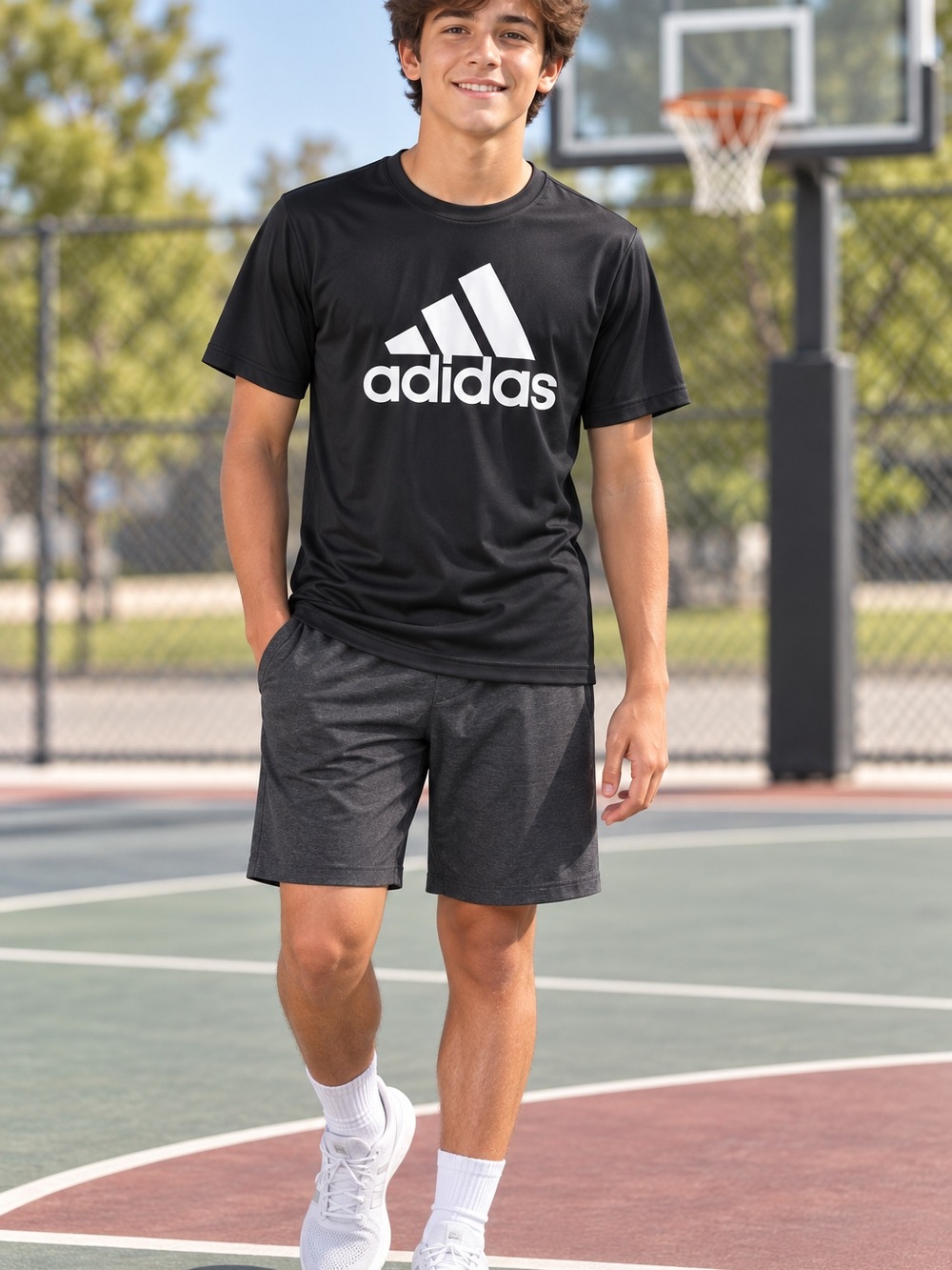 Adidas AEROREADY Black Performance Tee Youth L 14/16